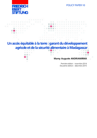 Un accès équitable à la terre